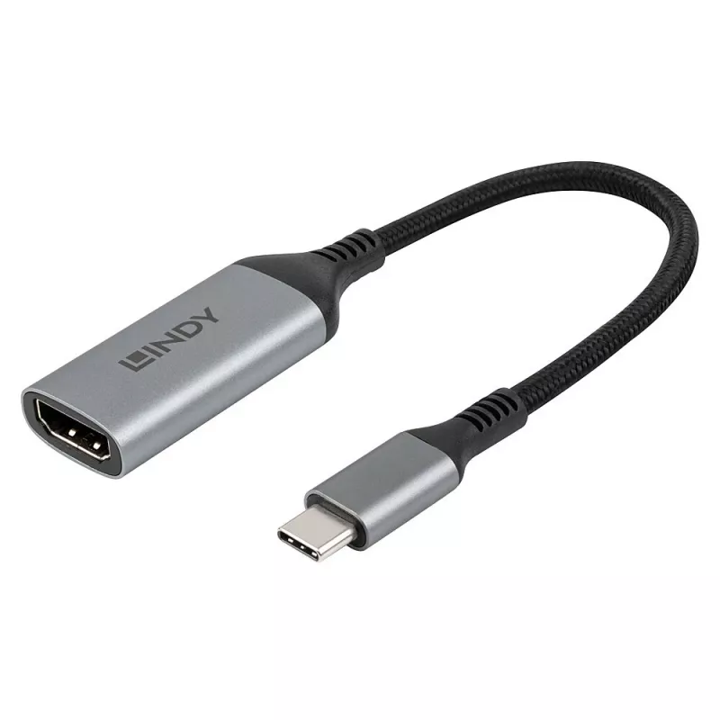 Lindy 43428 USB Type-C į HDMI vaizdo kabelio adapteris 0,15 m pilka