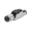 Lindy RJ-45 Cat.6/6A Toolless Field Termination Plug, RJ45, juoda, sidabrinė, metalas, CE, REACH, RoHS, UKCA, 240 g, 133 mm