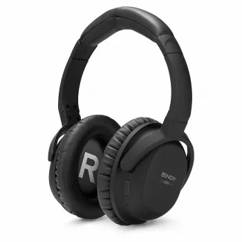 Lindy LH500XW Ausinės su aktyviu triukšmo slopinimu, belaidės ir laidinės, Bluetooth, juodos