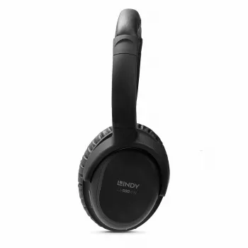 Lindy LH500XW Ausinės su aktyviu triukšmo slopinimu, belaidės ir laidinės, Bluetooth, juodos