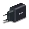 Lindy 73426 65W USB-C GaN įkroviklis, universalus, juodas