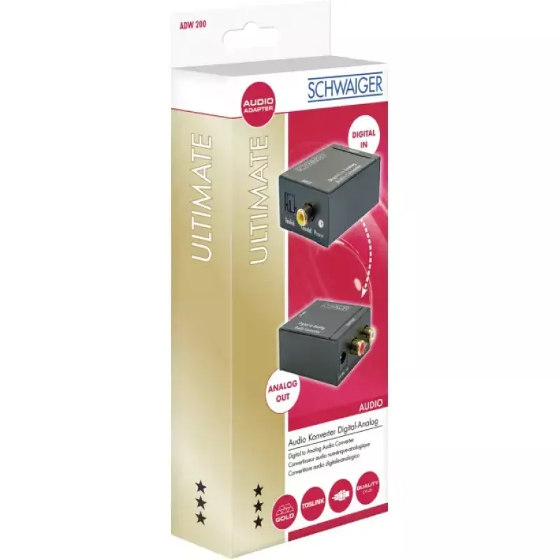Maitinimo adapteris SCHWAIGER ADW200 513 Black, 5V/1A