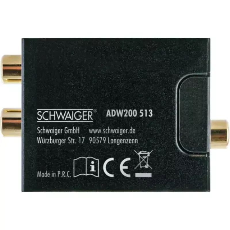 Maitinimo adapteris SCHWAIGER ADW200 513 Black, 5V/1A