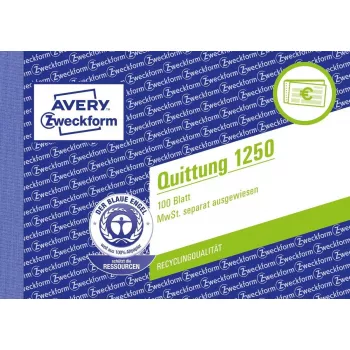 Apskaitos knygelė / sąsiuvinis A6 Avery 1250