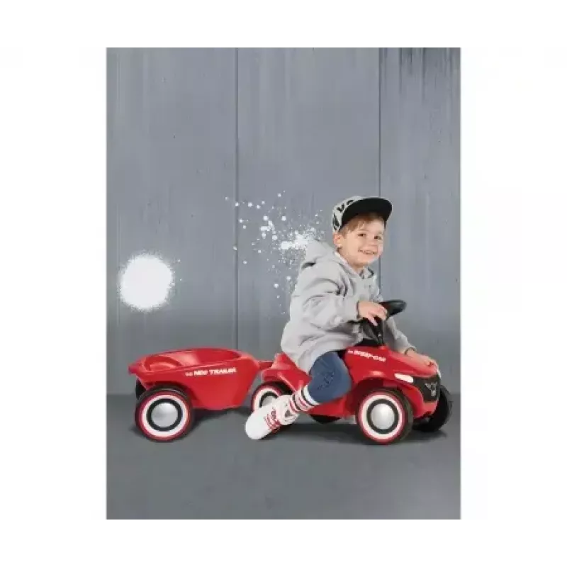 Priekabėlė automobiliui Simba-Dickie BIG Bobby-Car Neo Trailer – plastikinė, raudona, 1–5 metams