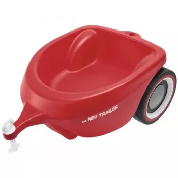 Priekabėlė automobiliui Simba-Dickie BIG Bobby-Car Neo Trailer – plastikinė, raudona, 1–5 metams