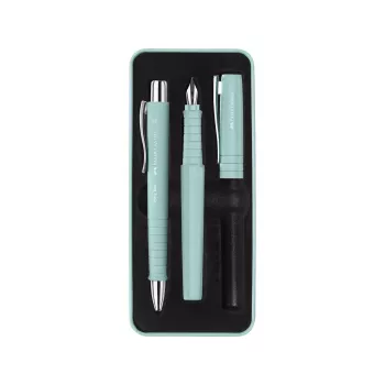 Rašiklių rinkinys Faber-Castell Poly Ball Set juodas šviesiai mėlynas 3 vnt.