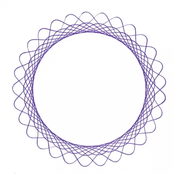 Vaikų spirografas Ravensburger 297740 su trafaretu ir 2 žymekliais, įvairiaspalvis, nuo 6 metų