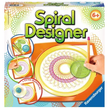 Vaikų spirografas Ravensburger 297740 su trafaretu ir 2 žymekliais, įvairiaspalvis, nuo 6 metų