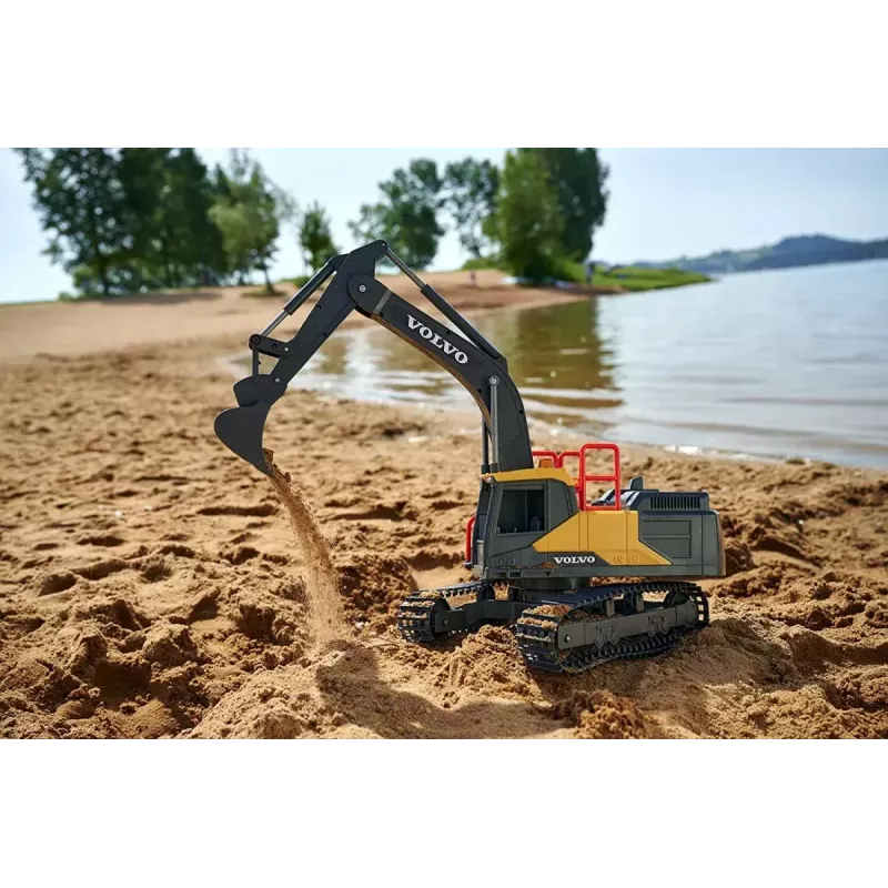 RC Ekskavatorius Dickie Volvo Mining 2,4 GHz nuotoliniu valdymu statybinis modelis