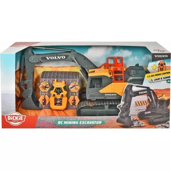 RC Ekskavatorius Dickie Volvo Mining 2,4 GHz nuotoliniu valdymu statybinis modelis
