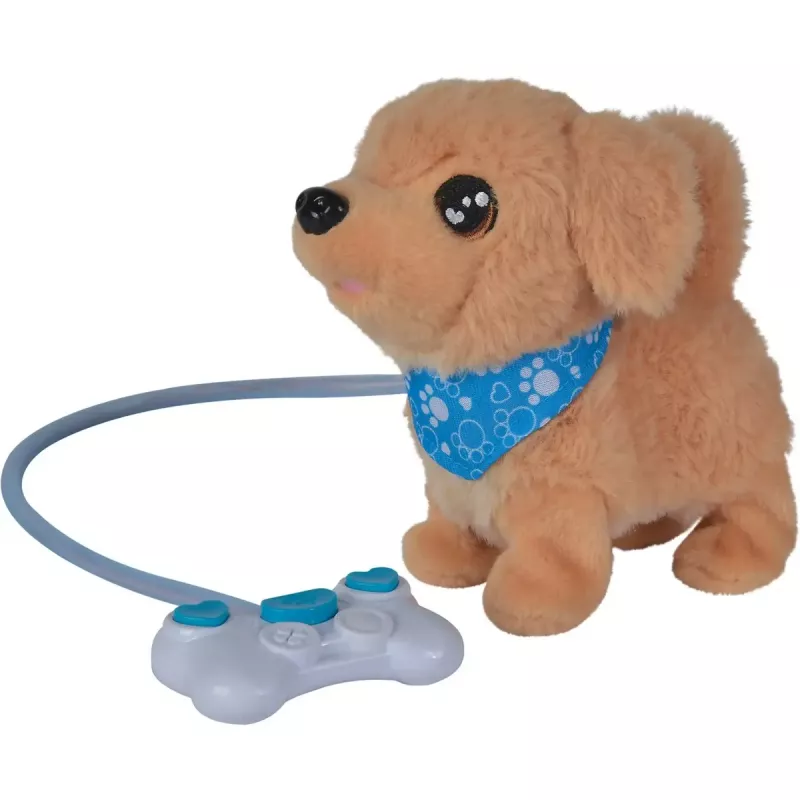 Simba ChiChi LOVE Loomy minkštas žaislas Auksaspalvis retriveris, 20 cm, smėlio ir rožinės spalvos