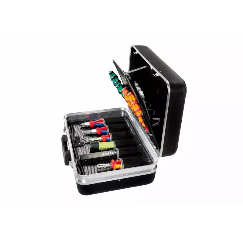 Parat SILVER Style Black Aluminium Plastic įrankių dėklas