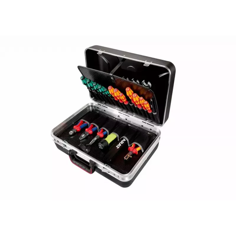 Parat SILVER Style Black Aluminium Plastic įrankių dėklas