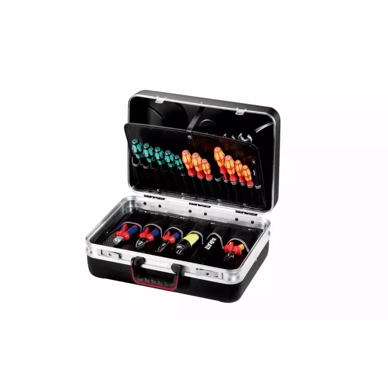 Parat SILVER Style Black Aluminium Plastic įrankių dėklas