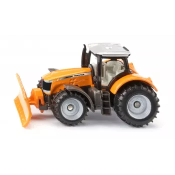 Siku Massey Ferguson su sniego valymo peiliu – paruoštas modelis