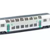 Siku RATP dviaukštis traukinys metalinis plastikinis juodas mėlynas pilkas