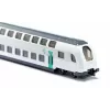 Siku RATP dviaukštis traukinys metalinis plastikinis juodas mėlynas pilkas
