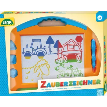 Magnetinė piešimo lenta vaikams Simm Spielwaren Colour magic drawing board big