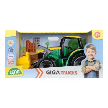 Traktorius Lena GIGA TRUCKS ZL-02057 su kastuvu vaikams nuo 3 metų