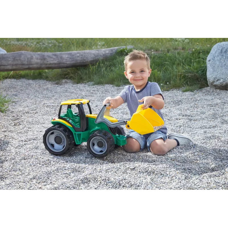 Traktorius Lena GIGA TRUCKS ZL-02057 su kastuvu vaikams nuo 3 metų