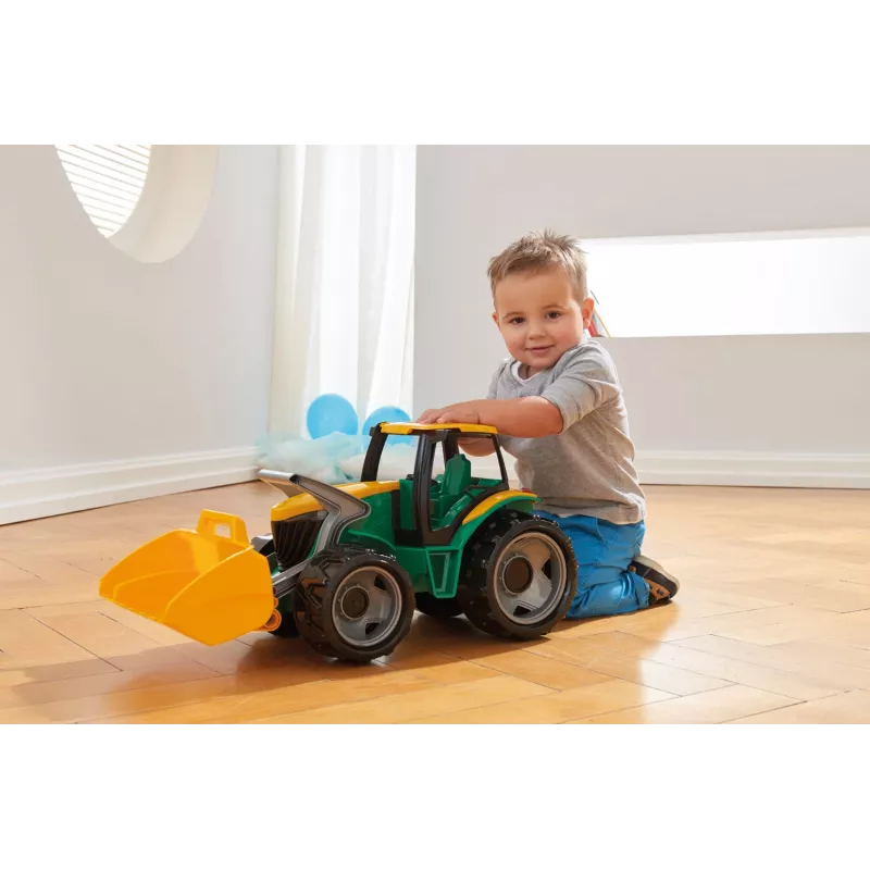 Traktorius Lena GIGA TRUCKS ZL-02057 su kastuvu vaikams nuo 3 metų