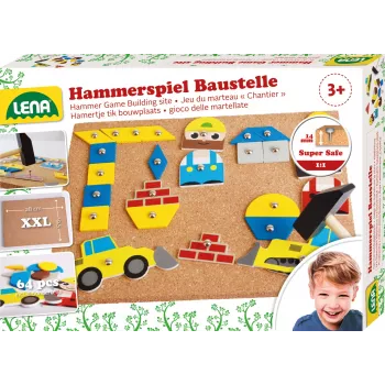 Lena SM65828 lavinamasis žaidimas su plaktuku, įvairiaspalvis, nuo 3 metų