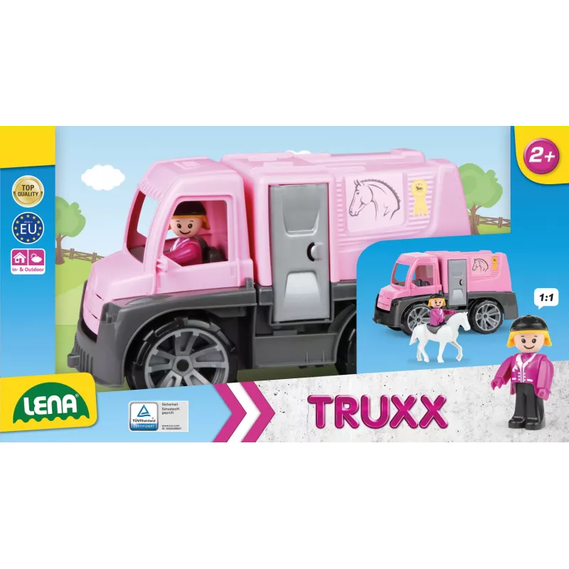 Žaislinis sunkvežimis Truck Lena TRUXX arklio vežimas su aksesuarais