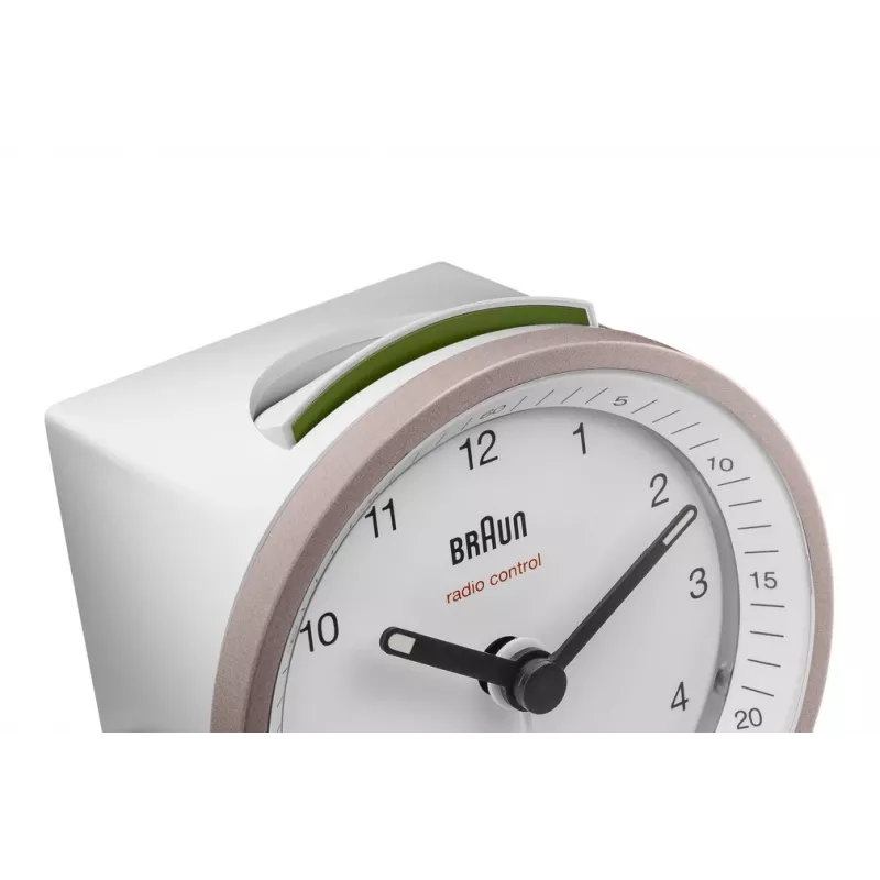 Braun BC07 kvarcinis žadintuvas rožinis, baltas