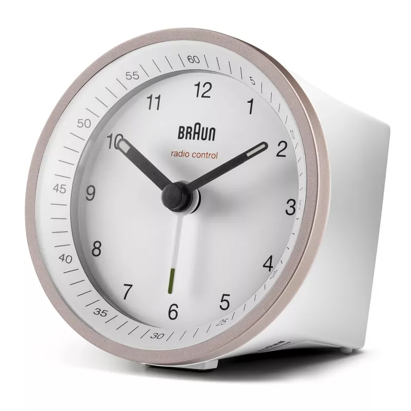 Braun BC07 kvarcinis žadintuvas rožinis, baltas