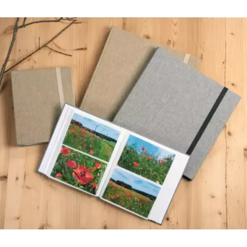 Hama Tessuto nuotraukų albumas smėlio spalvos 240 lapų 10x15 cm