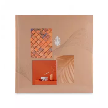 Hama Singo II fotoalbumas Terracotta 100 lapų knyginis įrišimas