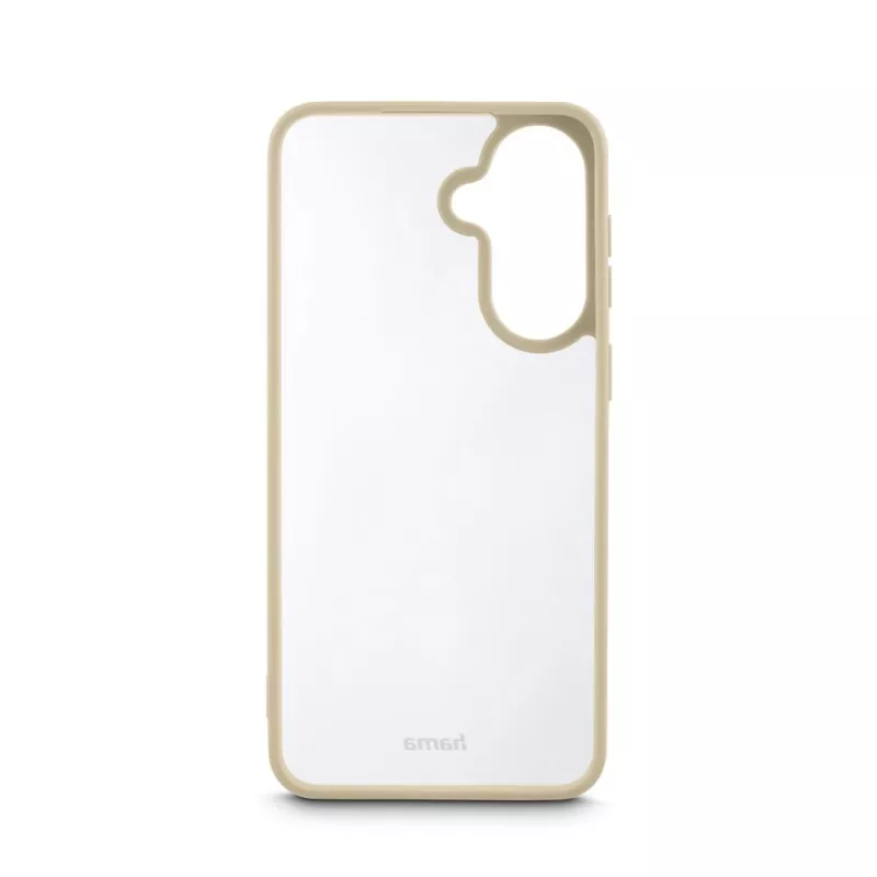 Hama Frame Protect dėklas Samsung Galaxy A57 5G — permatomas smėlio spalvos rėmeliu, 6,7 colio (17 cm) ekranui