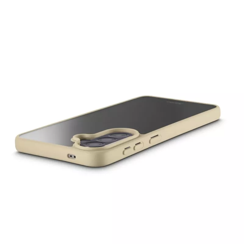 Hama Frame Protect dėklas Samsung Galaxy A57 5G — permatomas smėlio spalvos rėmeliu, 6,7 colio (17 cm) ekranui