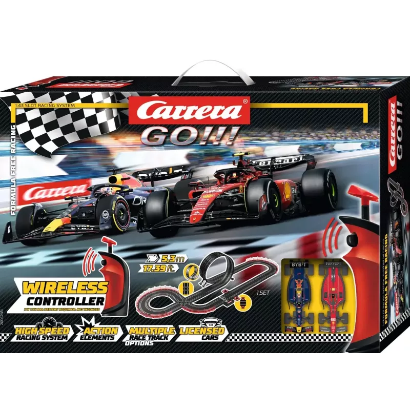 Lenktynių trasos rinkinys CARRERA GO!!! Formula Free Racing belaidis 20062581