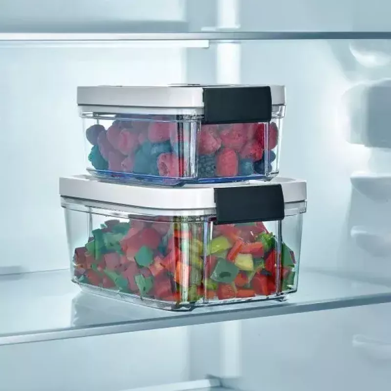 Indų laikymo dėžės SEVERIN ZB 3618 stačiakampės 1,5 l pilkos permatomos baltos (2 vnt.)