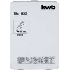 Gręžtų rinkinys KWB 421856 19 vnt. spiraliniai grąžtai 1,0–10 mm