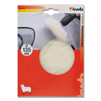 Poliravimo kempinė KWB 485500 — poliravimo pagalvėlė, darbinis skersmuo 13,5 cm, balta