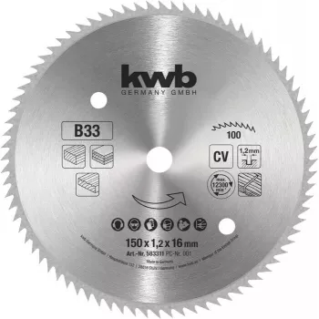 Pjūklo diskas KWB 583311 250 mm 40 dantys