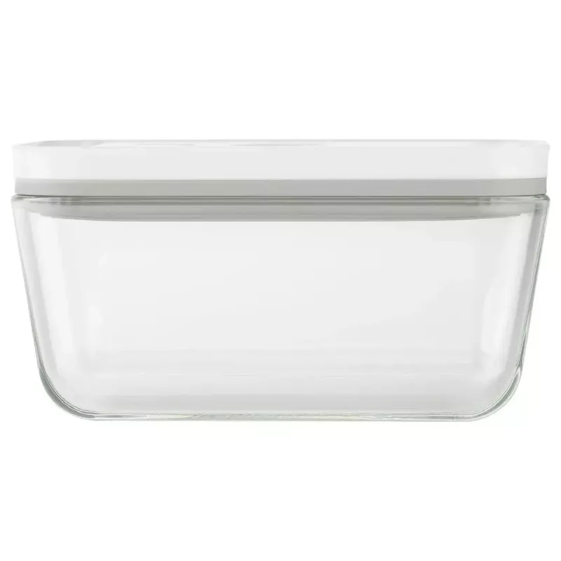 Maisto laikymo dėžutė ZWILLING FRESH & SAVE stačiakampė 0,9 L, stiklinis indas su plastikiniu užrakinamu dangteliu, tinkama orkaitei/mikrobangų krosnelei/šaldytuvui