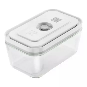Maisto laikymo dėžutė ZWILLING FRESH & SAVE stačiakampė 0,9 L, stiklinis indas su plastikiniu užrakinamu dangteliu, tinkama orkaitei/mikrobangų krosnelei/šaldytuvui