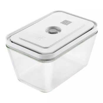 Maisto laikymo dėžė ZWILLING FRESH & SAVE stačiakampė stiklinė 1,6 L, plastikinis sandarinamas dangtelis, tinka orkaitei / mikrobangų krosnelei