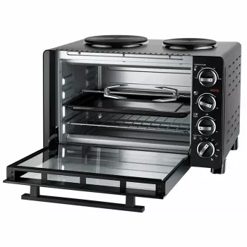 Unold Small kitchen all in one – laisvai pastatoma viryklė su orkaite, juoda