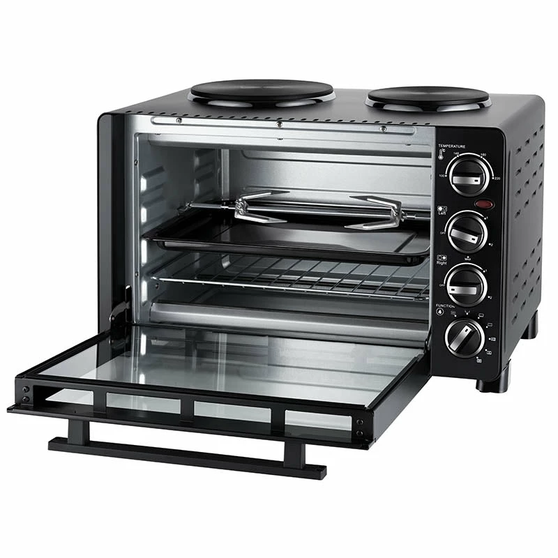 Unold Small kitchen all in one – laisvai pastatoma viryklė su orkaite, juoda