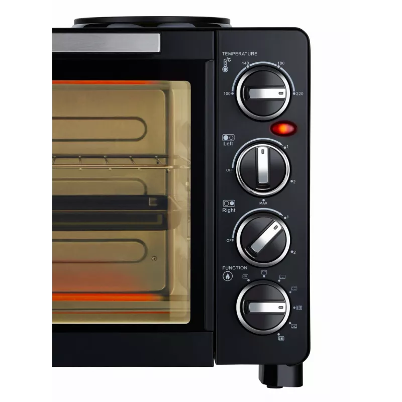 Unold Small kitchen all in one – laisvai pastatoma viryklė su orkaite, juoda