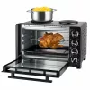 Unold Small kitchen all in one – laisvai pastatoma viryklė su orkaite, juoda