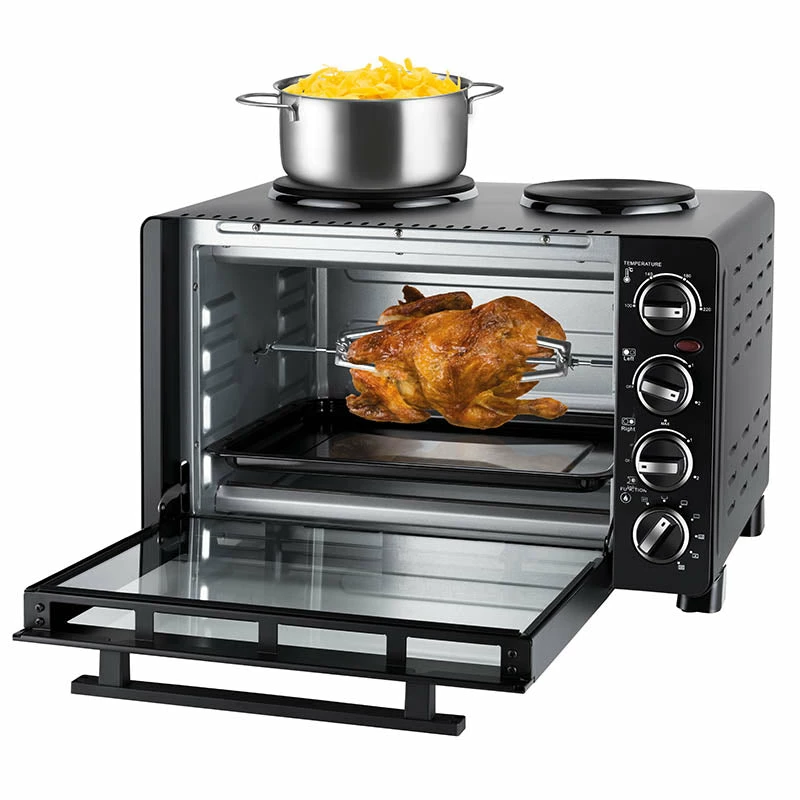 Unold Small kitchen all in one – laisvai pastatoma viryklė su orkaite, juoda