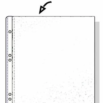 Rexel A6 PP POCKET 80 MICRON TOP OPEN EMBOSSED – peršviečiamas A6 formatu, 125 mm, 20 mm, 150 mm, 109 g
