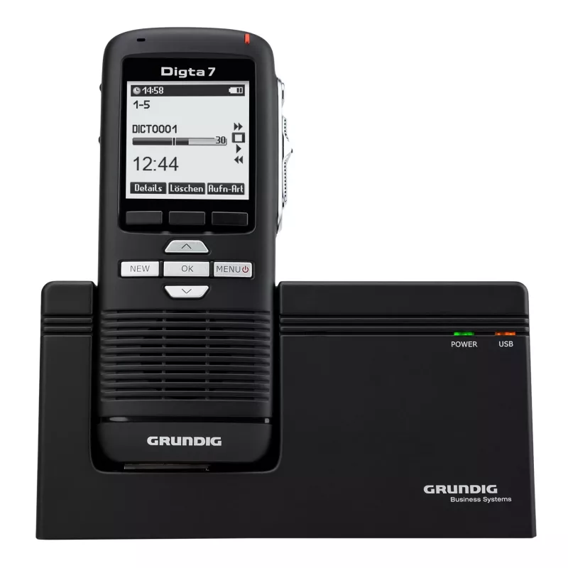 Grundig Digta 7 Stand-Alone rinkinys su vidine atmintimi ir „flash“ kortele, juoda