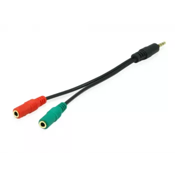 Equip 147943 garso kabelis 1,5 m 2 x 3,5 mm 3,5 mm juodas